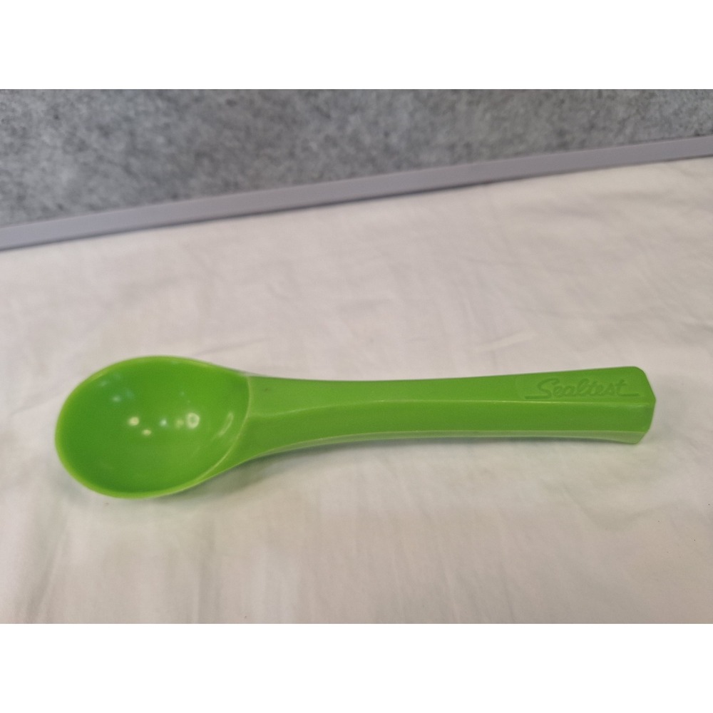 Vintage Sealtest Green Plastic Ice Cream Scoop Collectible Dairy Advertising